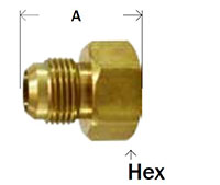 Brass Male Flare x FGH Rigid Diagram